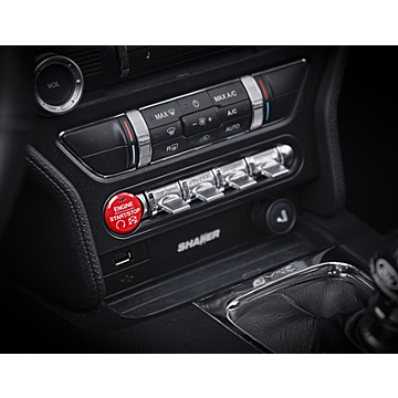 Ford Mustang (03/2015 - 02/2018) Performance START knop rood