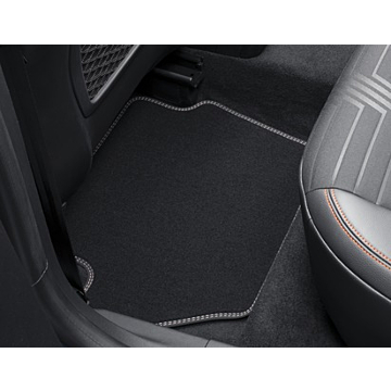 Ford Fiesta (07/2017 - 2023) / Puma (10/2019 - ..) vloermatten, Premium velours achter, metaalgrijs