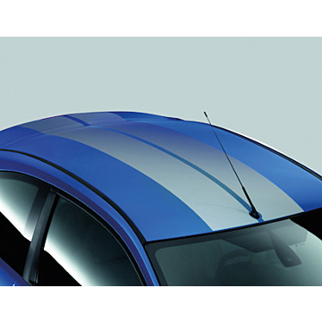 Ford Focus (01/2008 - 12/2010) hatchback GT dak striping set Performance blauw