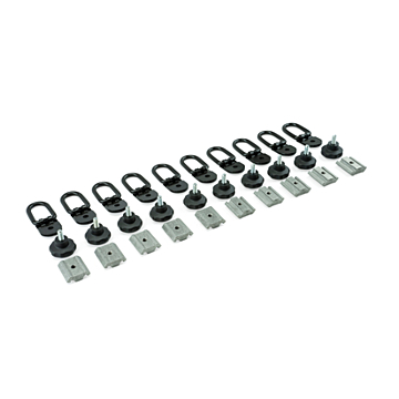 Ford Transit Custom (08/2012 - 01/2018) ladingsbevestigingssysteem schuivende blokken met sjorhaken
