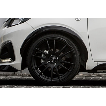 Musketier Peugeot 108 wielkastverbreders voor & achter zwart