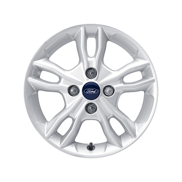 Ford Fiesta (09/2008 - 06/2017) lichtmetalen velg 15" 5 x 2-spaaks, sparkle zilver