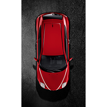 Alfa Romeo Mito v-sticker voor motorkap 'racing' rood
