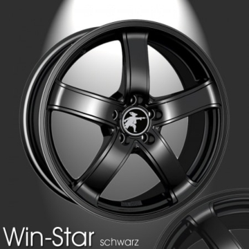 Musketier Peugeot 407 coupé lichtmetalen velg Win-Star 7,5x17 zwart