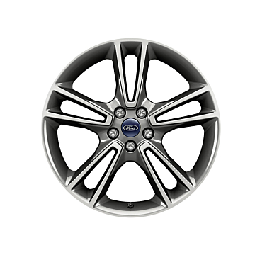 Ford Mondeo (09/2014 - ..) lichtmetalen velg 19" 5x2-spaaks design, zilver
