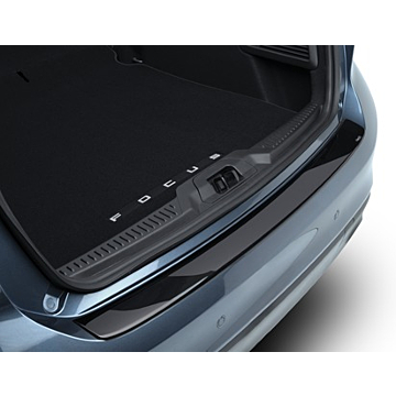 Ford Focus (04/2018 - ..) rear bumper protector, glossy black