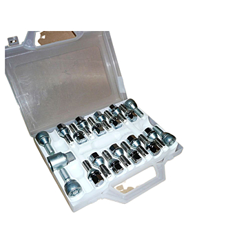 Renault wheel bolts with anti-theft wheel nuts