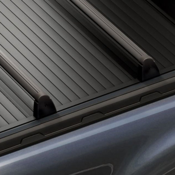 Ford Ranger (11/2012 - 11/2022) dwarsdragers zilver, voor oprolbare tonneau cover
