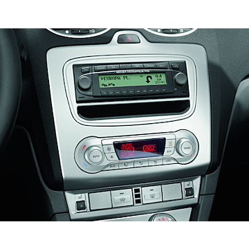 Ford Focus (01/2008 - 12/2010) omlijsting DIN-audio zilver