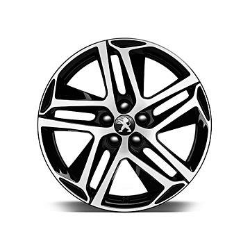 Peugeot lichtmetalen velgen Saphir Noir 18" set (GT-look)