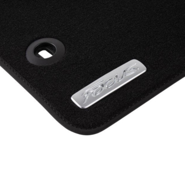 Ford Focus (07/2004 - 12/2010) vloermatten velour voorzijde, zwart RHD