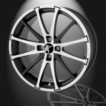Musketier Peugeot 407 lichtmetalen velg X-Shine 8Jx18 zwart gepolijst