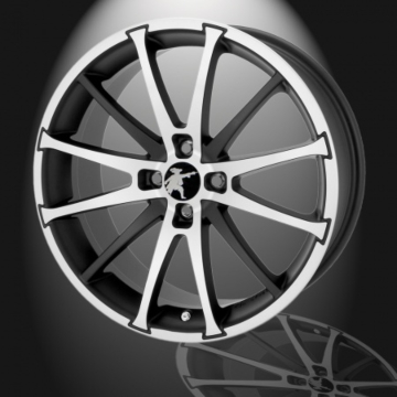 Musketier Citroën C-Crosser / Peugeot 4007 lichtmetalen velg X-Shine 8Jx18 zwart gepolijst