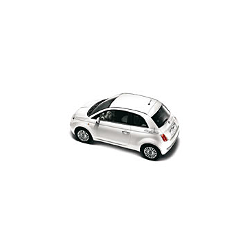 Fiat 500/500c Parijs sticker zwart