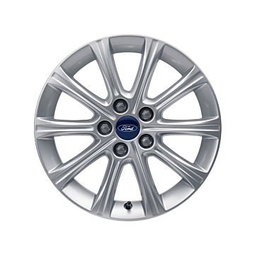 Ford lichtmetalen velg 16" 10-spaaks design, Sparkle Silver
