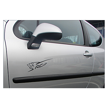 Peugeot RCup stickerset donkergrijs