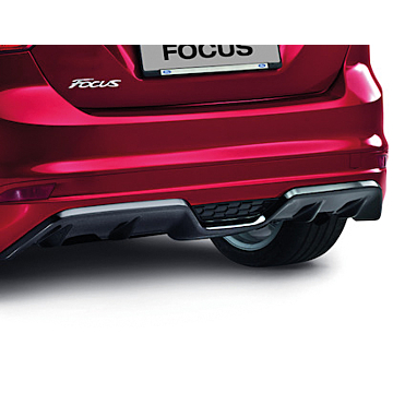 Ford Focus (01/2011 - 03/2018) wagon ST-line achterbumperdiffuser met hoogglans zwarte geintegreerde diffuser