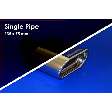 Musketier Peugeot 308 (2013 - ..) sport exhaust left/right, 1x135x75 mm duplex