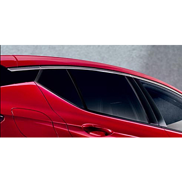 Opel Astra K hatchback zonneschermen achterportieren