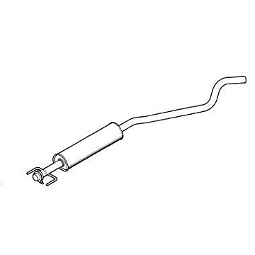 Opel Astra G middle silencer 1.8 and 2.0 from year 2003