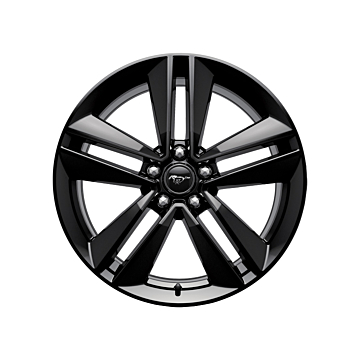 Ford Mustang (03/2015 - 03/2023) lichtmetalen velg 19" 5 x 2-spaaks sterdesign, zwart