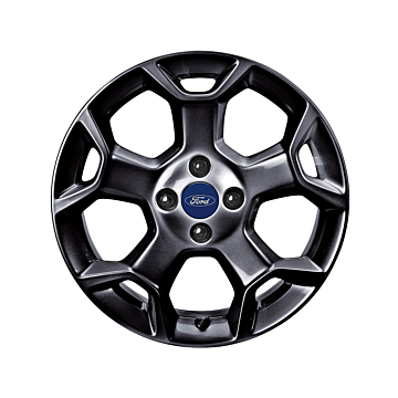 Ford Ka (09/2008 - 05/2016) lichtmetalen velg 16" 5-spaaks Y-design Panther Black