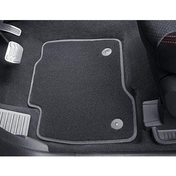 Ford S-MAX (06/2015 - 06/2019) vloermatten Premium velours voor en achter, zwart
