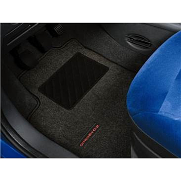 Citroën C2 vloermatten velour donker grijs