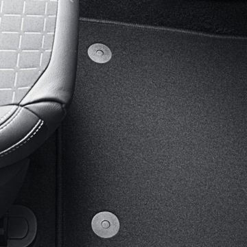 Ford Fiesta (07/2017 - 2023) vloermatten gevormd voorzijde zwart RHD