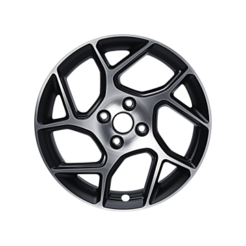 Ford Fiesta (07/2017 - ..) lichtmetalen velg 17" 5 X 2-spaaks Y design, BLACK MATT MACHINED