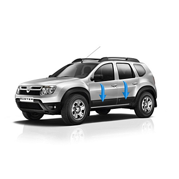 Dacia Duster 2014 - 2018 zijdeur beschermset