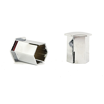 Peugeot doppen voor de velgen bouten chroom diameter 17mm / hoogte 27mm