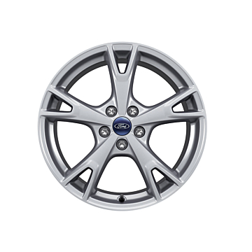Ford C-MAX (11/2010 - 09/2018) / Focus (01/2011 - 03/2018) lichtmetalen velg 18" 5-spaaks design, zilver