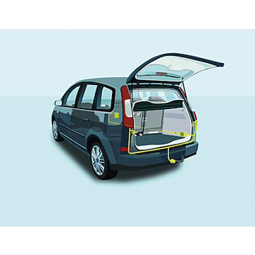 Ford Kuga (04/2014 - 11/2019) trekhaak aansluiting 13-pins aansluiting