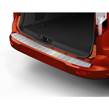 Ford Tourneo / Transit Connect (02/2014 - 03/2024) bumperbeschermfolie, geborsteld aluminium look, met Connect logo