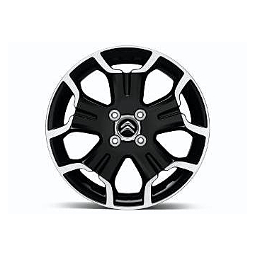 Citroën lichtmetalen velg Bellone 17" 4-gaats zwart