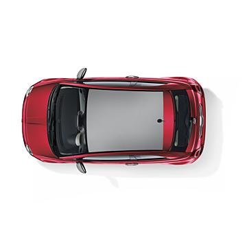 Fiat 500 wrapping voor dak matzilver