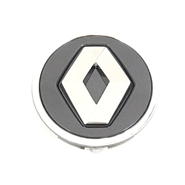 Renault naafkapje grijs / chroom 58mm