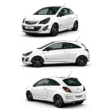 Opel Corsa D 3-drs OPC-line pakket vanaf april 2011 modellen zonder sporteinddemper