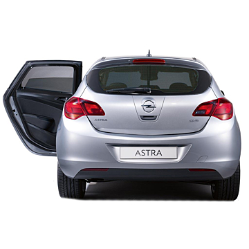 Opel Astra J saloon sun blinds for the rear window