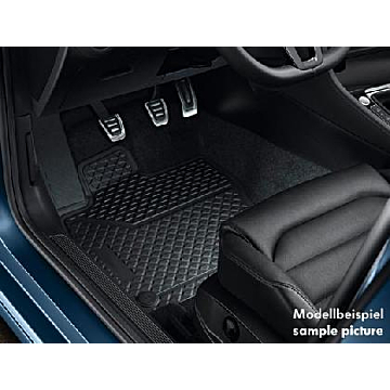 Volkswagen Golf 5 / Golf 6 / Jetta / Scirocco vloermatten achter rubber