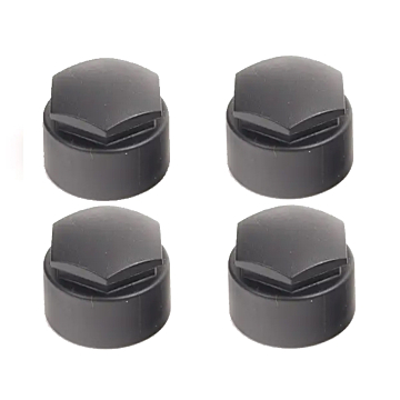 Audi / Seat / Skoda / Volkswagen kapjes voor slotbouten zwart (4 stuks)