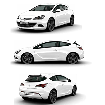 Opel Astra J GTC OPC-line kit with chromed exhaust