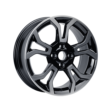 Ford Ecosport (10/2017 - ..) lichtmetalen velg 17" 5 x 2-spaaks design, Absolute Black gepolijst