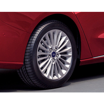 Ford Focus (04/2018 - ..) lichtmetalen velg 17" 10 X 2-spaaks design, Luster Nickel