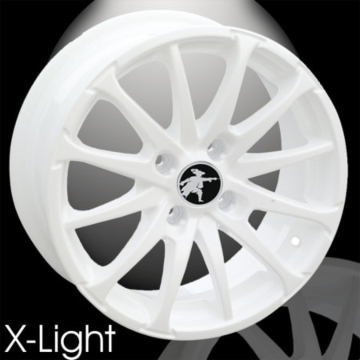 Musketier Peugeot 207 lichtmetalen velg X-Light 7Jx17 wit gelakt