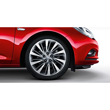 Opel Astra K velg 18" 10 dubbel spaaks bi-color