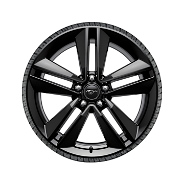 Ford Mustang (03/2015 - ..) lichtmetalen velg met winterband 19", 5 x 2-spaaksdesign, zwart