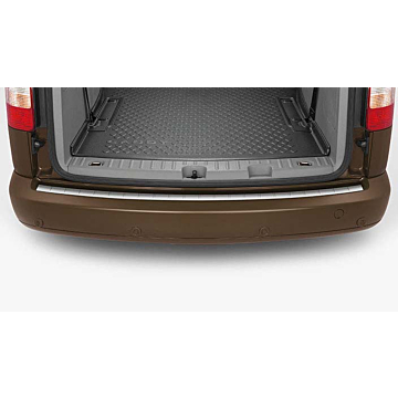 Volkswagen Caddy 2015 - .. bumper protection in stainless steel look