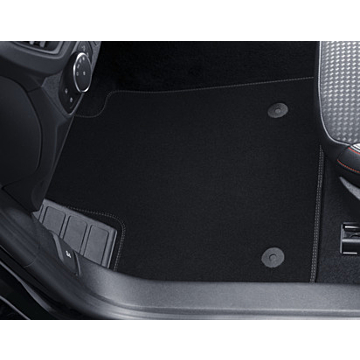 Ford Focus (04/2018 - ..) vloermatten, Premium velours voor, zwart